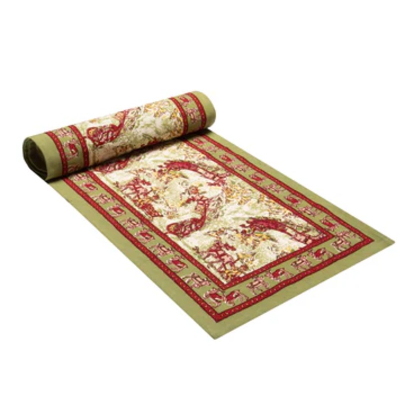 Couleur Nature Renne Red & Green | Table Runner 16"x90"