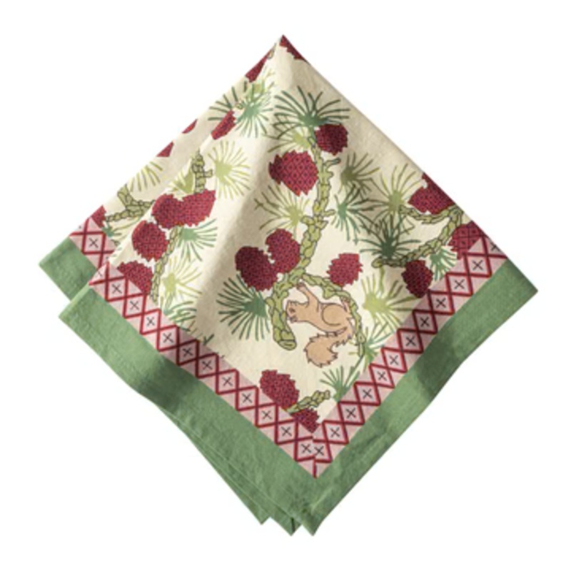 Couleur Nature Squirrel & Pinecone | Napkin