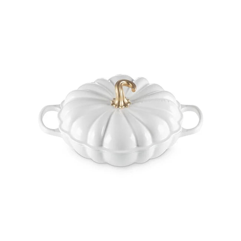 Le Creuset Signature Pumpkin Braiser White - 2.75 Qt