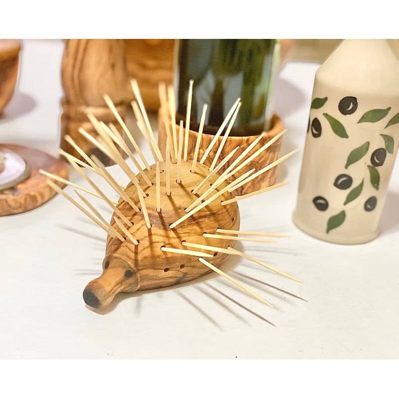 Natural Olivewood Toothpick Holder
