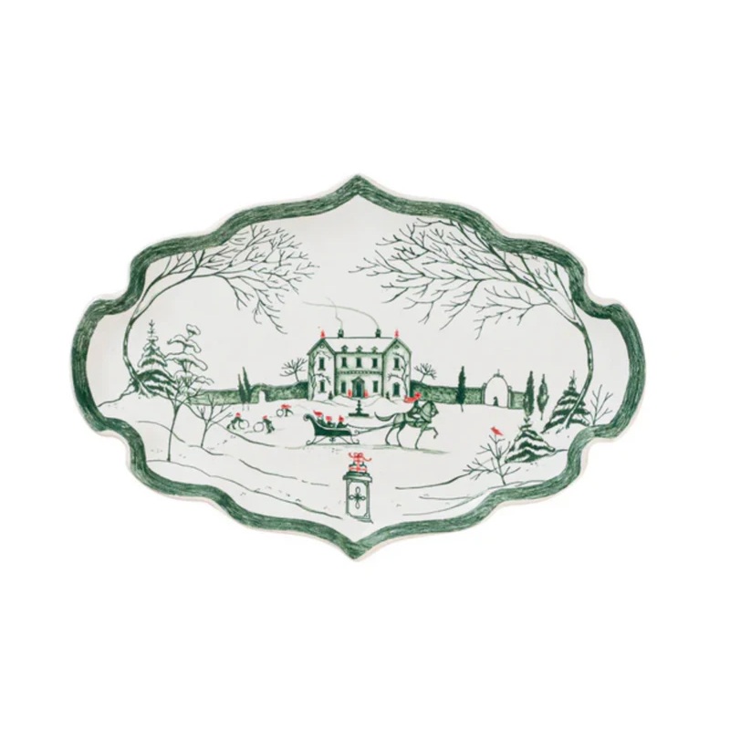 Juliska Country Estate Winter Frolic Tray - Evergreen