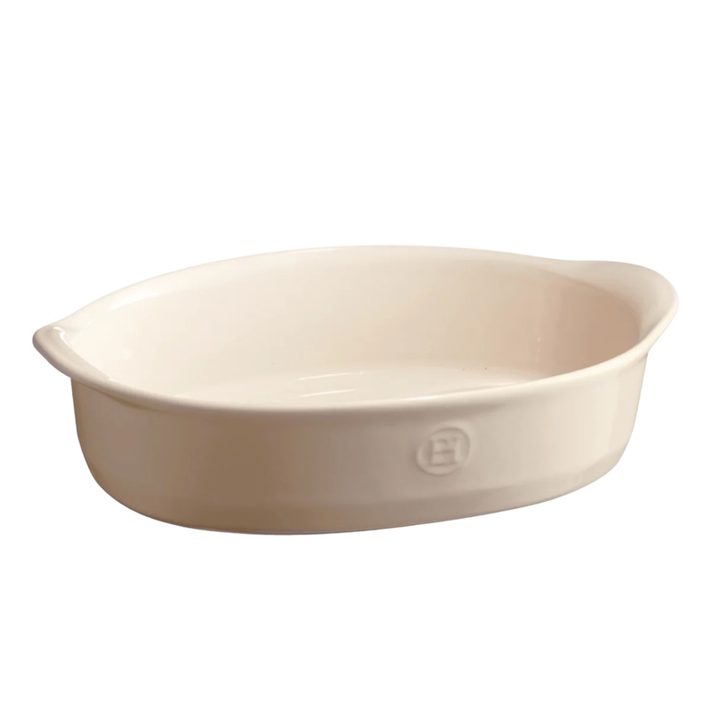 2.4 qt Flour Oval Gratin