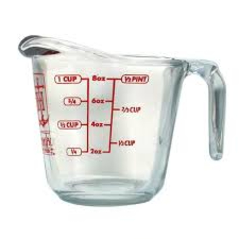 Anchor Glass Measuring Cup, 1 Cup