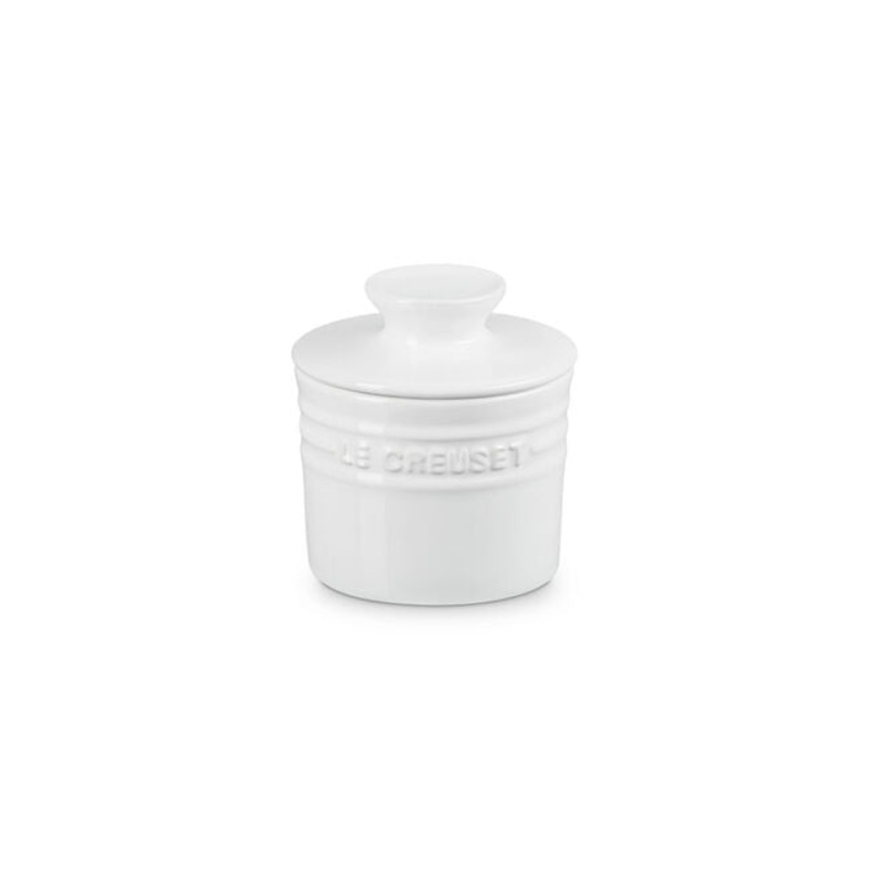 Le Creuset Butter Crock - White