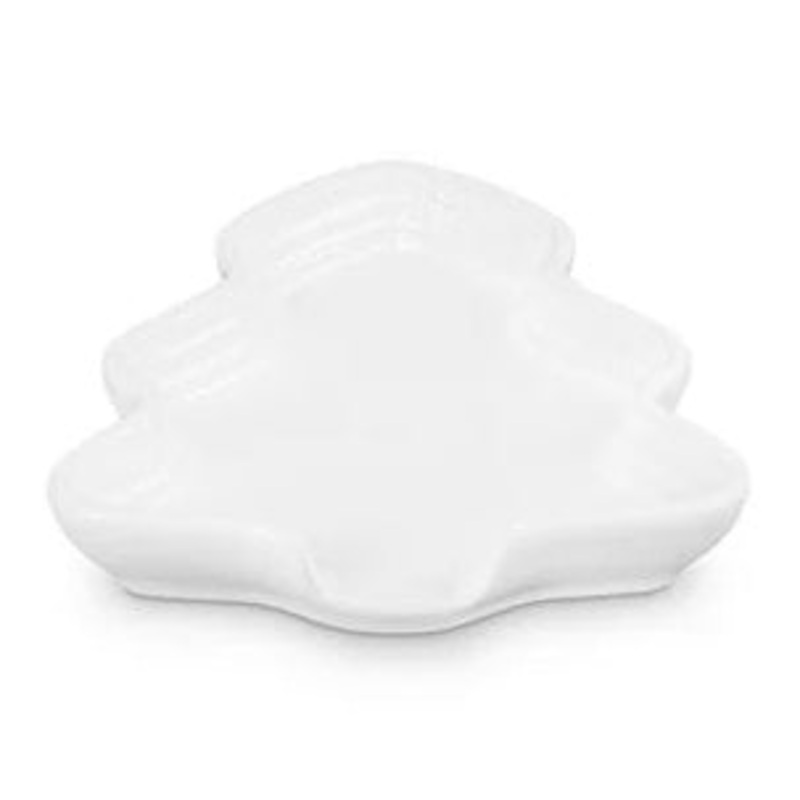 Le Creuset Noel Collection Holiday Tree Spoon Rest White