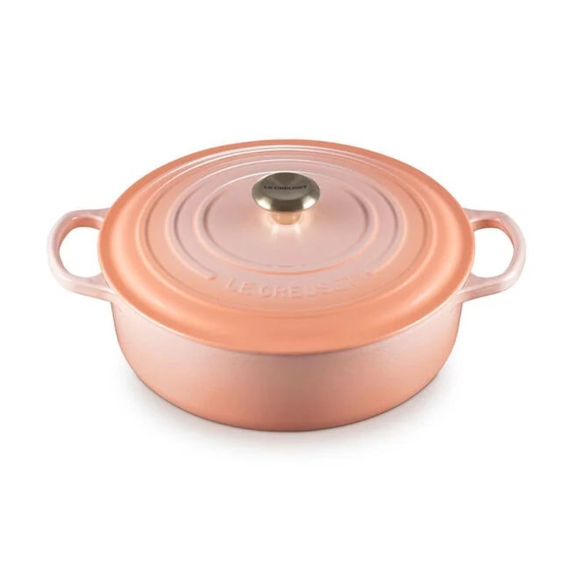 Le Creuset Signature Round Wide Oven Peche 6.75 qt