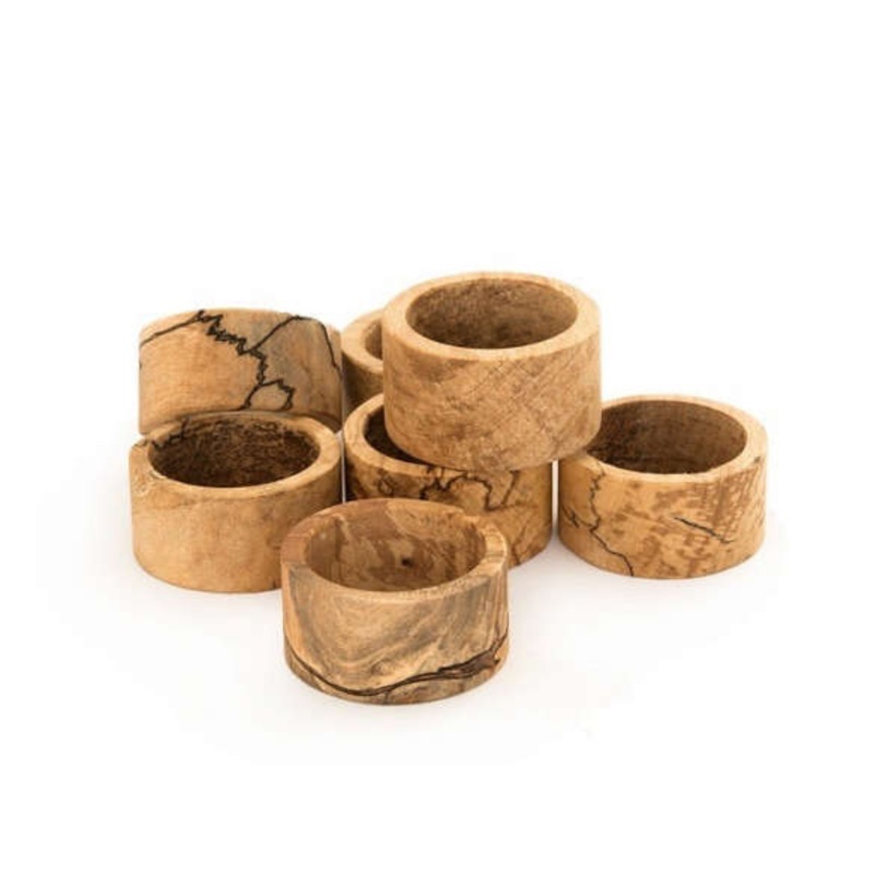 Peterman's Spalted Round Napkin Ring