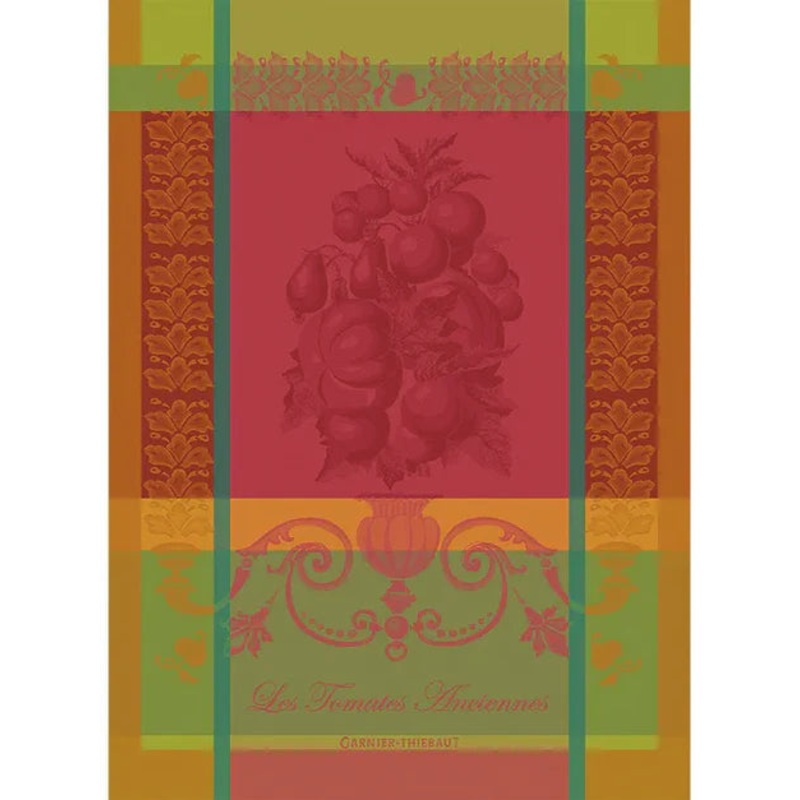 Garnier Thiebaut Tomates Anciennes Jacquard Kitchen Towel