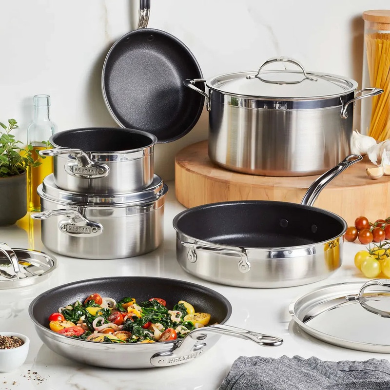 Hestan ProBond Ultimate 10-Piece Cookware Set with TITUM Nonstick Finish