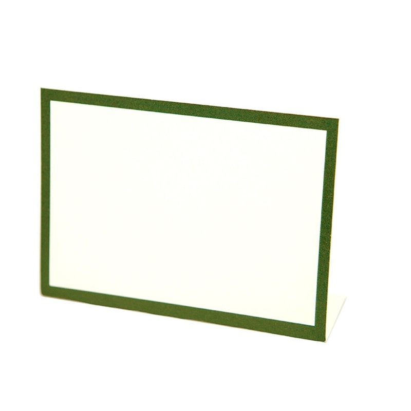 Hester & Cook Dark Green Frame Place cards