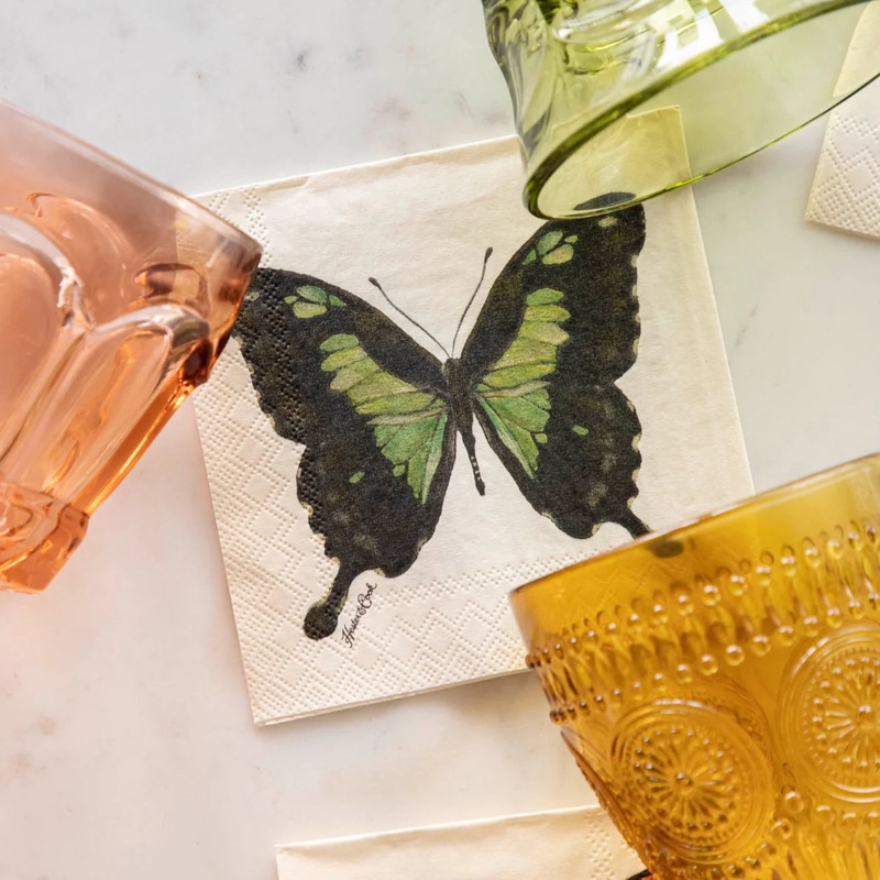 Hester & Cook Butterfly Cocktail Napkins