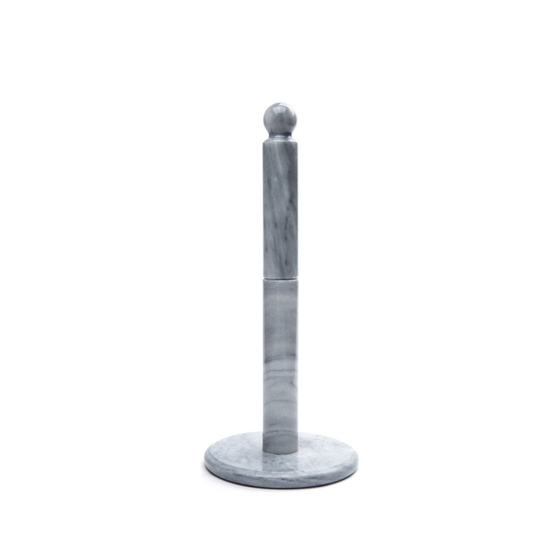 Marble Paper Towel Holder, White