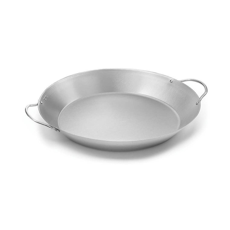 Paella Pan, Stainless Steel, 16" x 14" x 2.5"