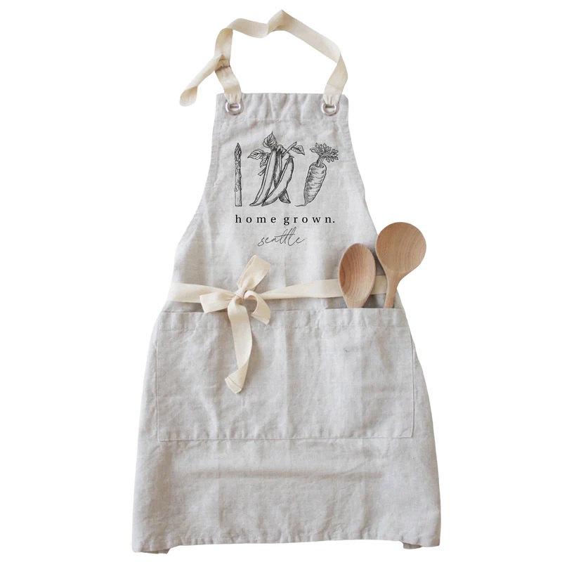Porter Lane Home Home Grown Veggie Custom Apron Natural