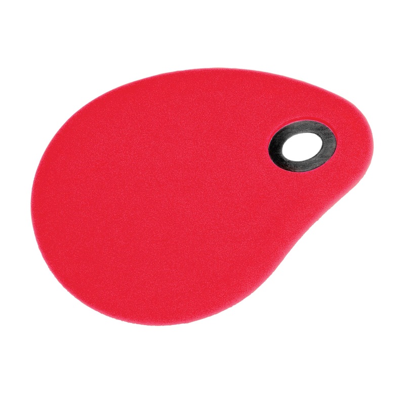 Silicone Bowl Scraper, Red, 5.5" x 4.5"