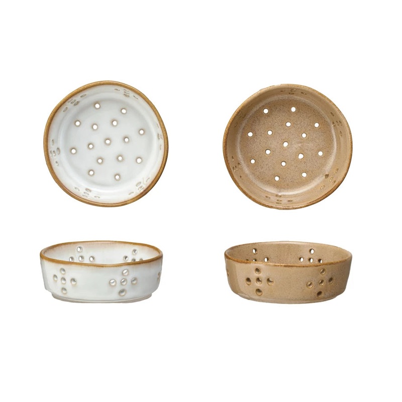 Stoneware Berry Bowl, 4" 2 Colors