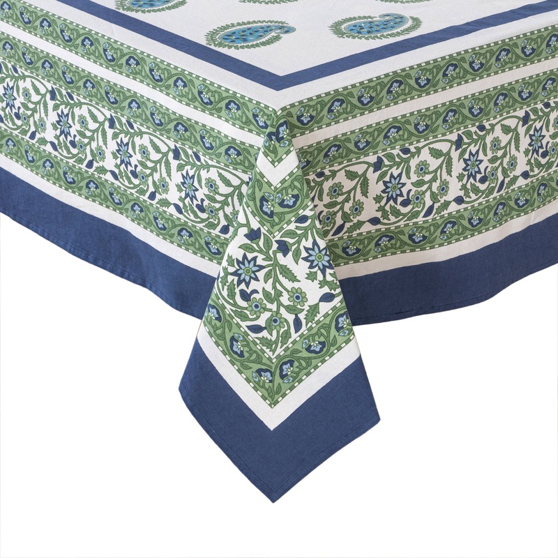 Couleur Nature Cassis Blue & Green | Tablecloth