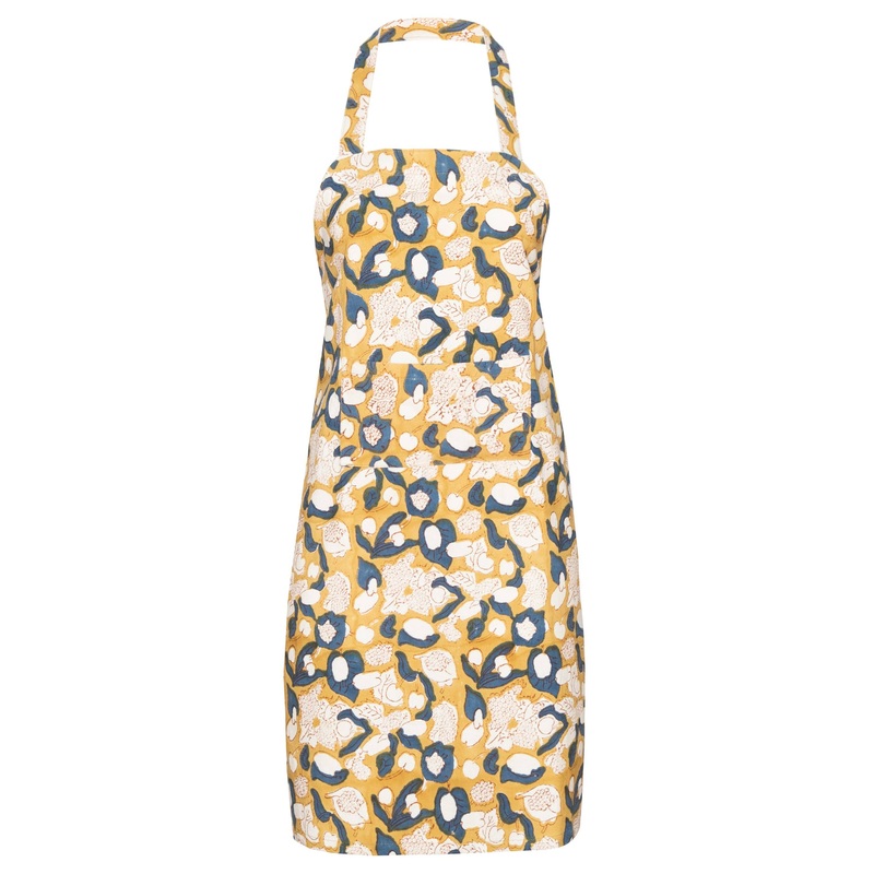 Couleur Nature Forest Harvest Mustard & Blue | Apron
