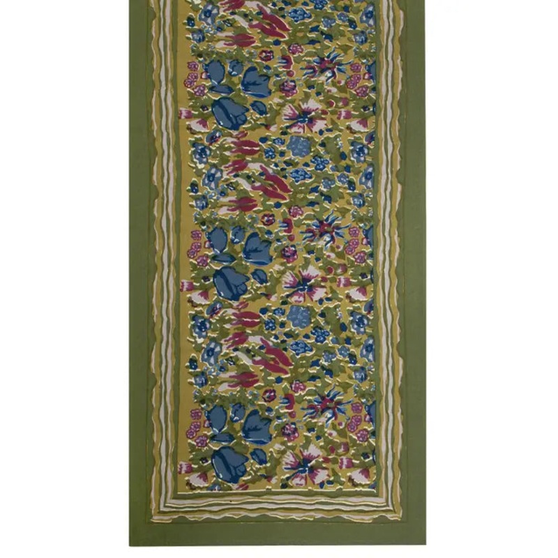 Couleur Nature Jardin Blue & Vert | Table Runner 16" x 72"