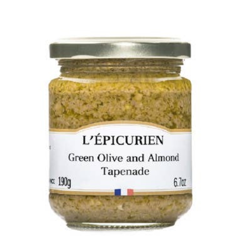 L'Epicurien Green Olive & Almond Tapenade - 6.7oz