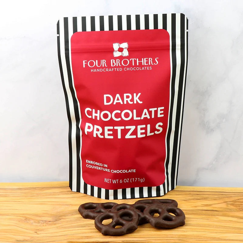 Four Brothers Dark Chocolate Covered Pretzels
