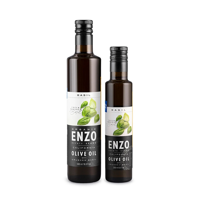 Organic Basil Crush Olive Oil 250 ml