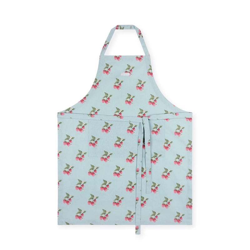 Sophie Allport Strawberries Blue Adult Apron