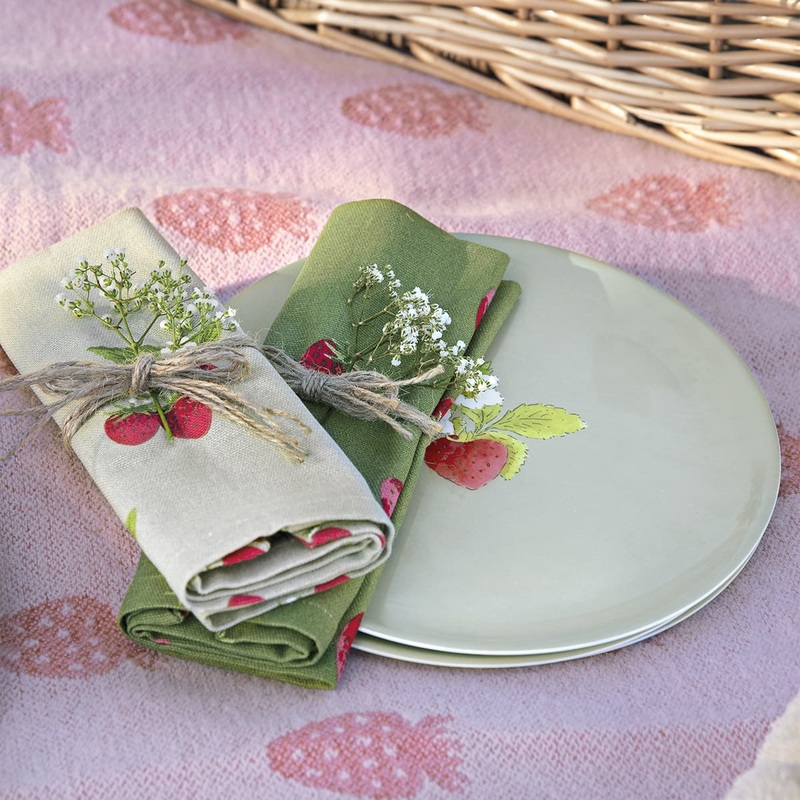 Sophie Allport Strawberries Melamine Side Plate