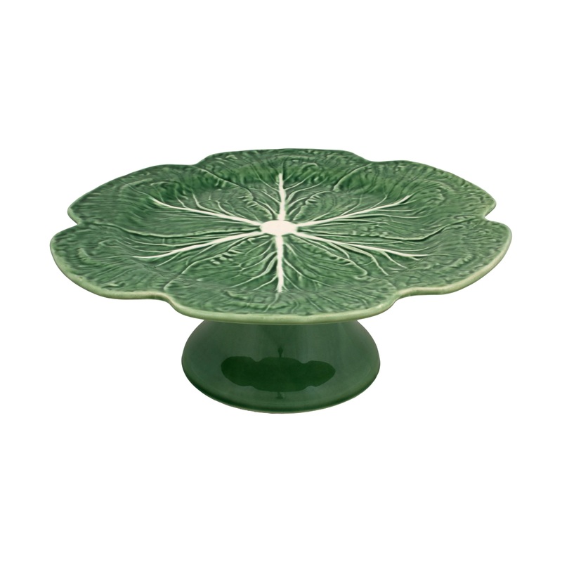 Bordallo Pinheiro Cabbage Cake Stand