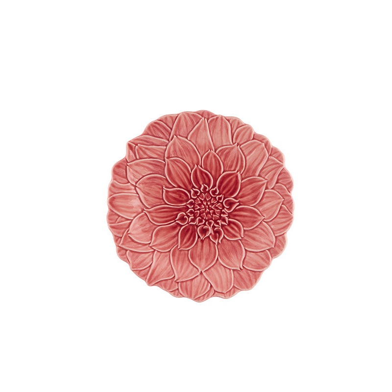 Bordallo Pinheiro Maria Flor Dessert Plate Dahlia