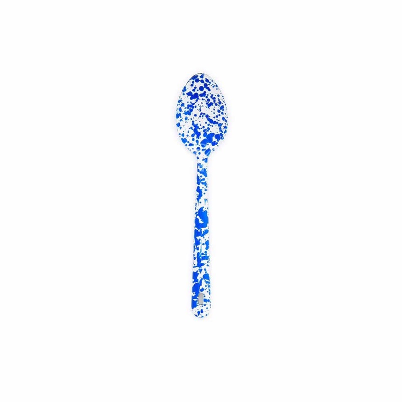 Crow Canyon Splatter Enamelware Large Serving Spoon
