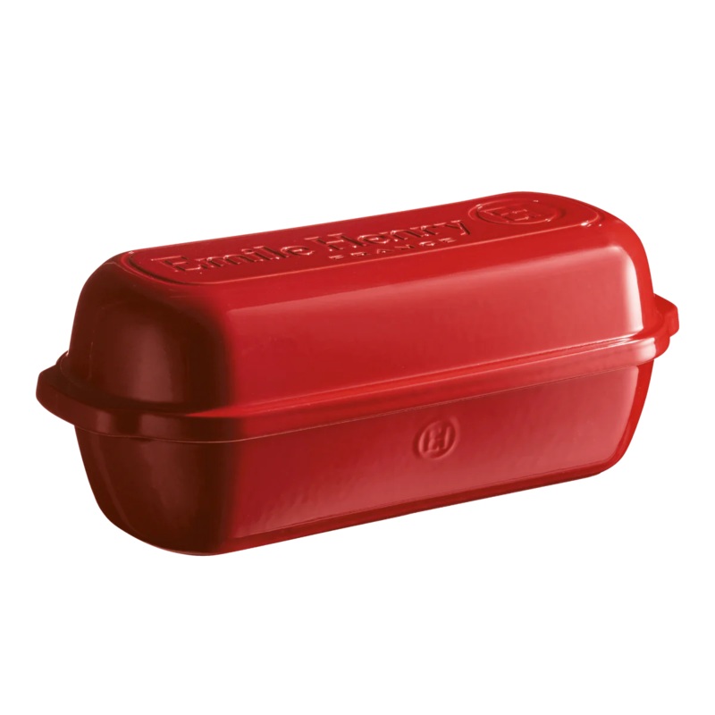 Emile Henry Burgundy Pullman/Long Loaf Bread Baker