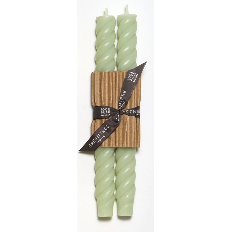 Greentree Rope Tapers Celadon 10"