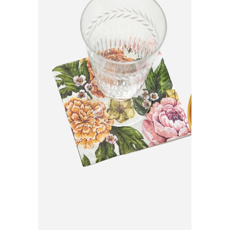 Hester & Cook Garden Derby Cocktail Napkin