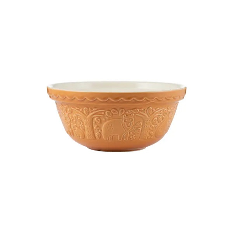 Mason Cash In The Forest S24 Bear Ochre Mixing Bowl 9.75"