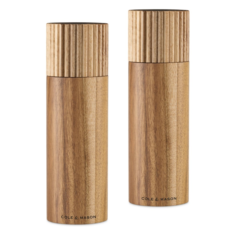 Cole & Mason Galloway Acacia Salt & Pepper Mill Set