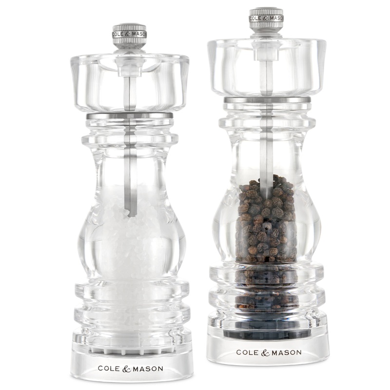 Cole & Mason London Acrylic Salt & Pepper Mills Gift Set