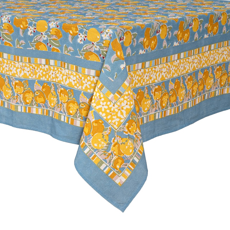 Couleur Nature Citron Bleu & Yellow | Tablecloth