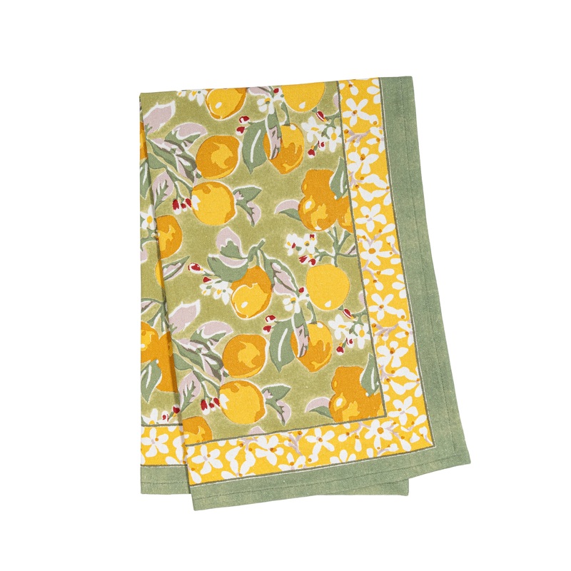 Couleur Nature Citron Vert & Yellow | Tea Towel