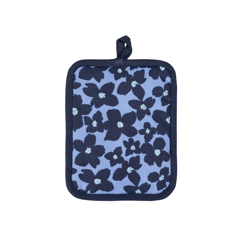 MU Kitchen Periwinkle Floral Designer Potholder