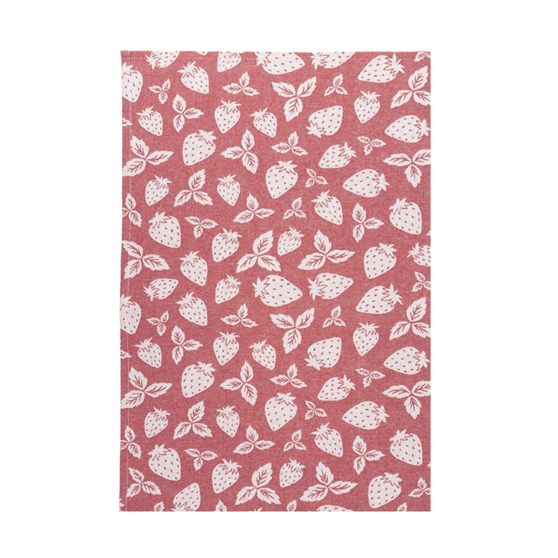 MU Kitchen Strawberry Patch Jacquard Woven Towel