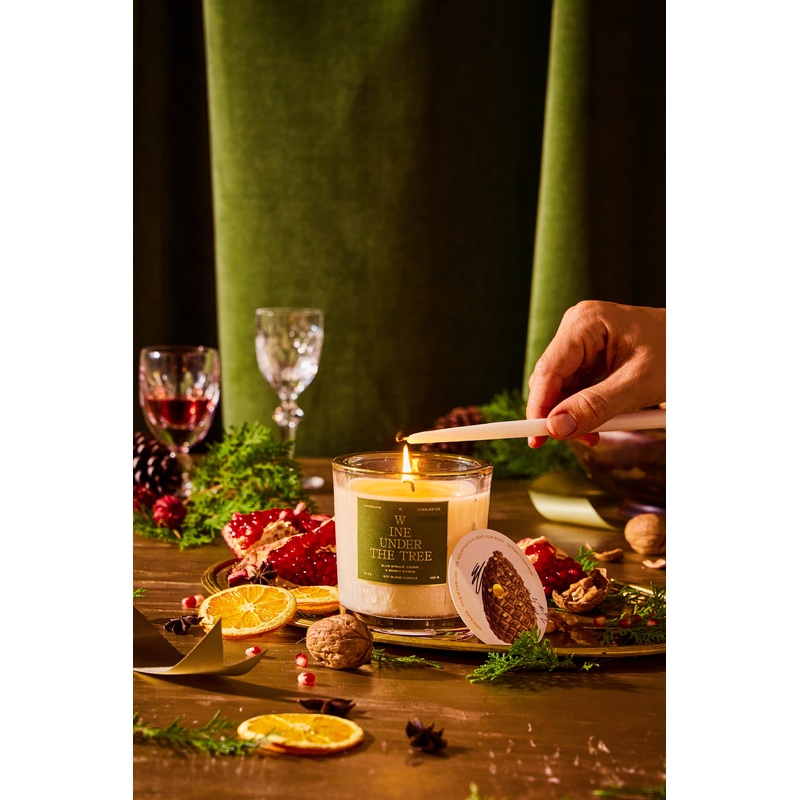 Rewined Wine Under The Tree Holiday Candle 10 oz