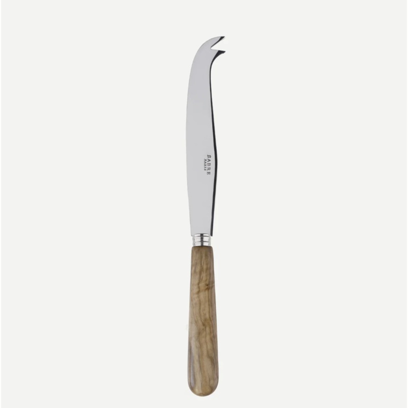 Sabre Cheese knife large Lavandou, Olive tree wood