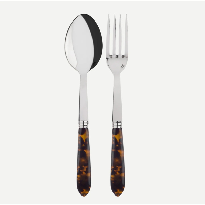 Sabre Serving set Tortoise, Faux Tortoise
