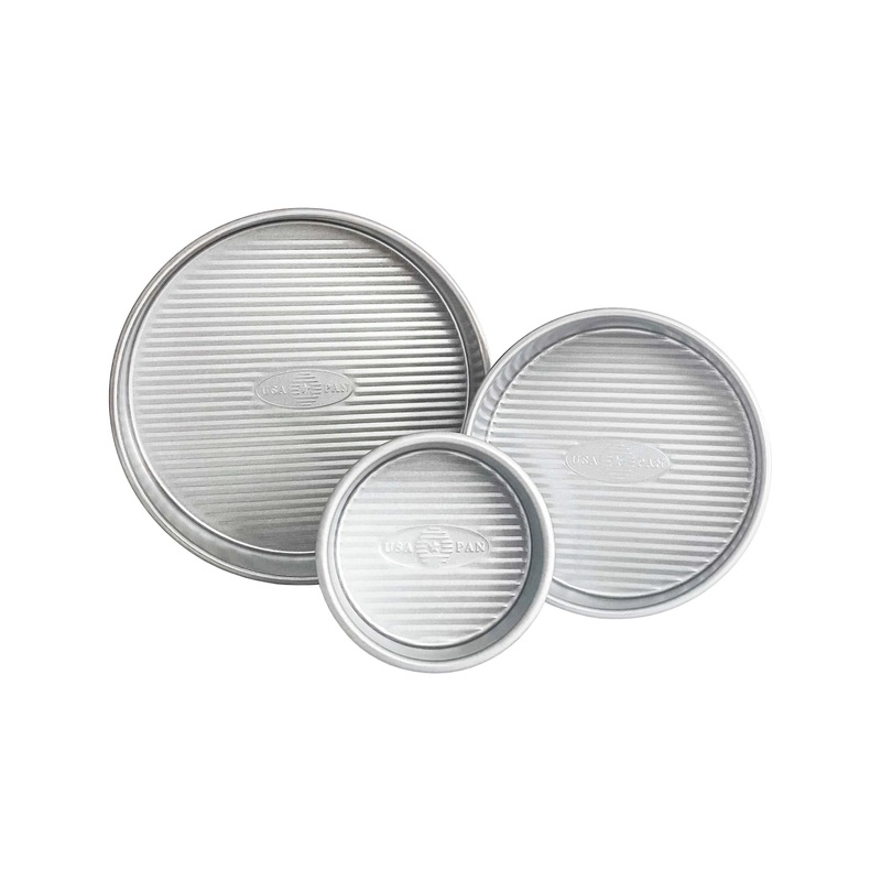 USA Pan 3-Piece Small Round Cake Pan Set