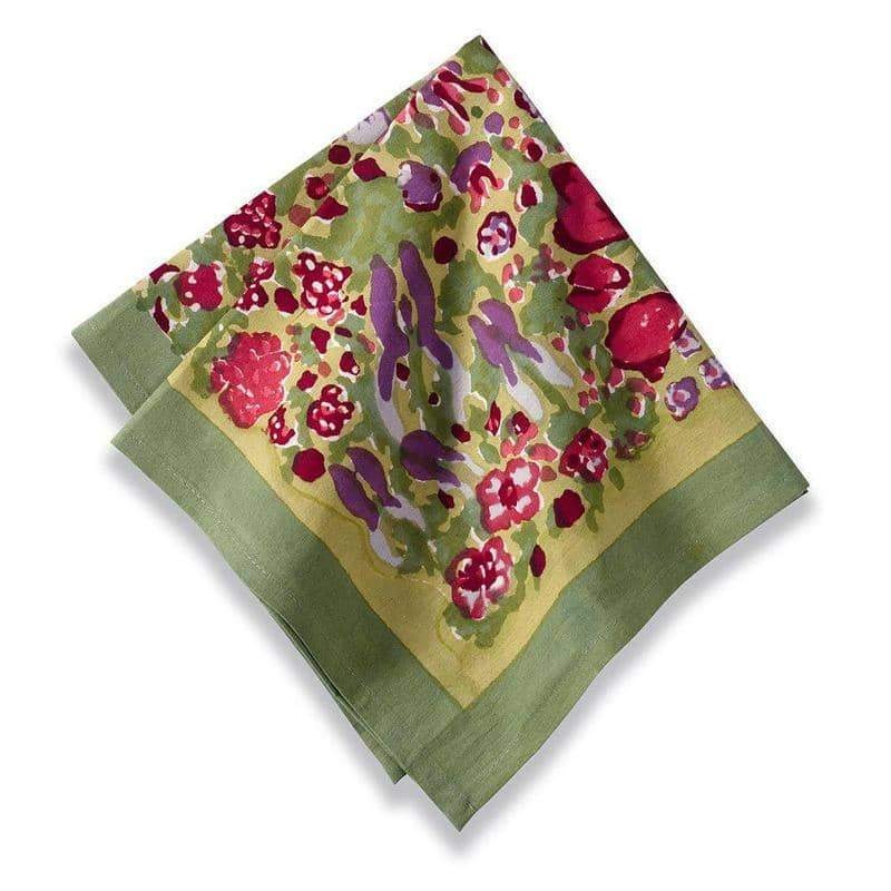 Couleur Nature Jardin Red & Green | Napkins Set of 6