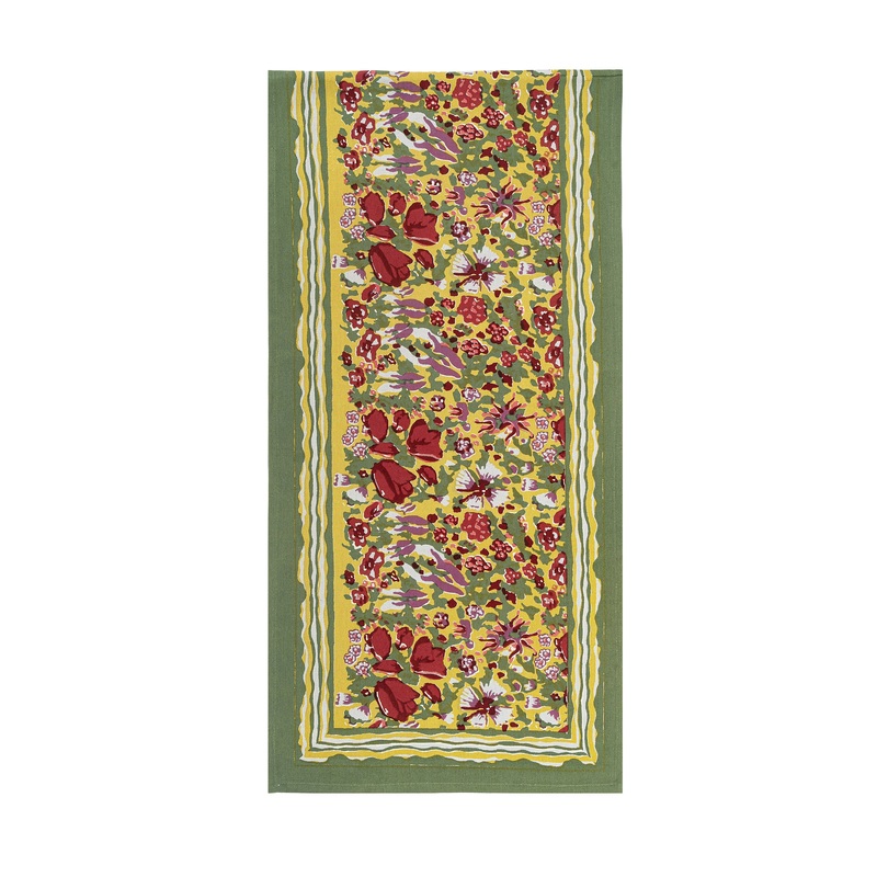 Couleur Nature Jardin Red & Green | Table Runner