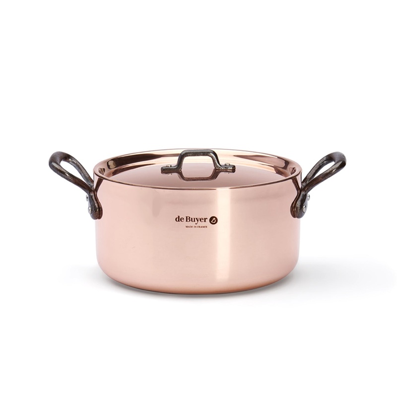 De Buyer Prima Matera CI Induction Casserole with Lid