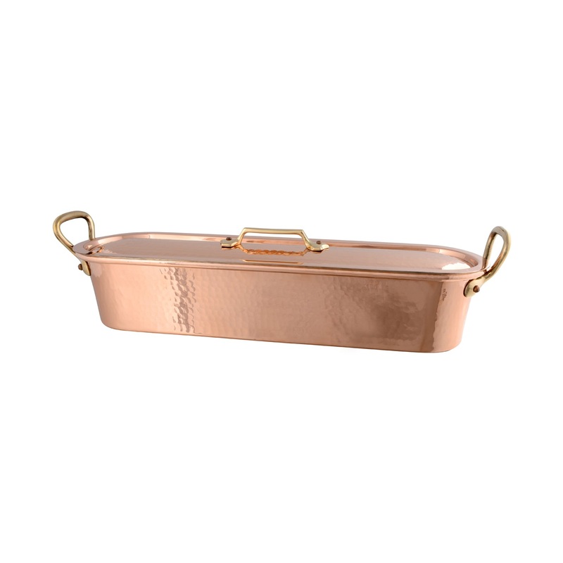 Mauviel M'Tradition Hammered Copper Fish Kettle