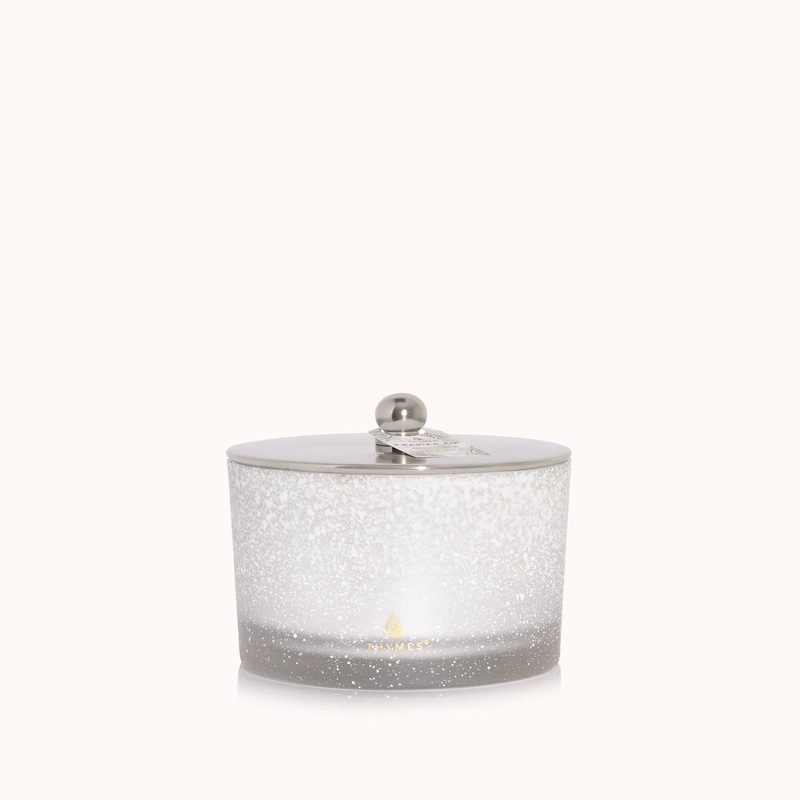 Thymes Frasier Fir Flocked 3-Wick Poured Candle